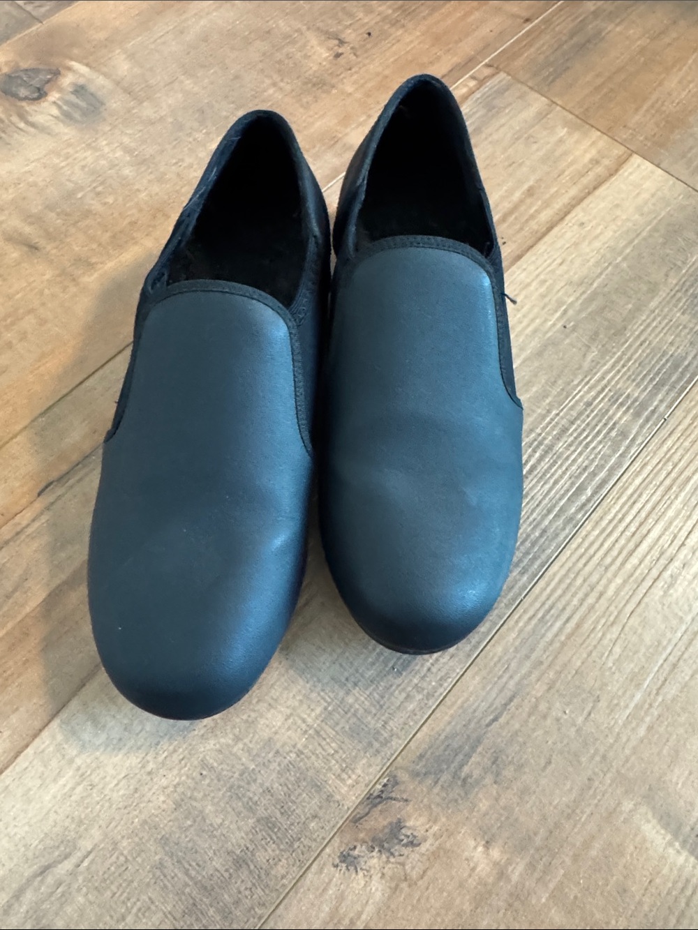 Classic Black Slip-On Tap Shoes Women - Easy On, All-Day Comfort